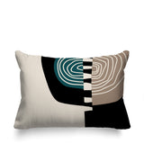 Marti Abstract Reversible Indoor/Outdoor Rectangular Pillow