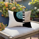 Marti Abstract Reversible Indoor/Outdoor Square Pillow