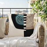 Marti Abstract Reversible Indoor/Outdoor Square Pillow