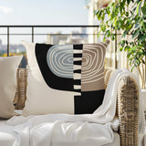 Marti Abstract Reversible Indoor/Outdoor Square Pillow