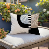 Marti Abstract Reversible Indoor/Outdoor Square Pillow