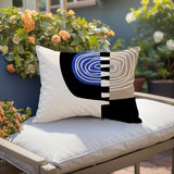 Marti Abstract Reversible Indoor/Outdoor Square Pillow