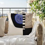 Marti Abstract Reversible Indoor/Outdoor Square Pillow