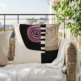 Marti Abstract Reversible Indoor/Outdoor Square Pillow