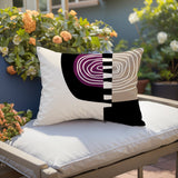 Marti Abstract Reversible Indoor/Outdoor Square Pillow