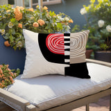 Marti Abstract Reversible Indoor/Outdoor Square Pillow
