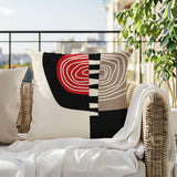 Marti Abstract Reversible Indoor/Outdoor Square Pillow