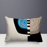 Marti Abstract Reversible Indoor/Outdoor Rectangular Pillow