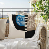 Marti Abstract Reversible Indoor/Outdoor Square Pillow