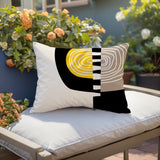 Marti Abstract Reversible Indoor/Outdoor Square Pillow