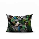 Mati Zebra Reversible Indoor/Outdoor Rectangle Pillow