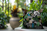 Mati Zebra Reversible Indoor/Outdoor Square Pillow