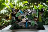 Mati Zebra Reversible Indoor/Outdoor Square Pillow