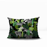 Mati Zebra Reversible Indoor/Outdoor Rectangle Pillow