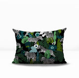 Mati Zebra Reversible Indoor/Outdoor Rectangle Pillow