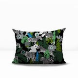 Mati Zebra Reversible Indoor/Outdoor Rectangle Pillow