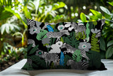 Mati Zebra Reversible Indoor/Outdoor Square Pillow