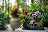 Mati Zebra Reversible Indoor/Outdoor Square Pillow
