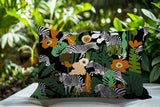 Mati Zebra Reversible Indoor/Outdoor Rectangle Pillow