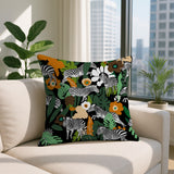 Mati Zebra Reversible Indoor/Outdoor Square Pillow