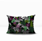 Mati Zebra Reversible Indoor/Outdoor Rectangle Pillow