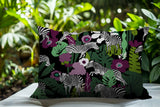 Mati Zebra Reversible Indoor/Outdoor Square Pillow
