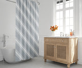 May Shower Curtain in Gray and White