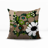 Maya Flower Reversible Indoor/Outdoor Square Pillow