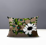 Maya Flower Reversible Indoor/Outdoor Rectangle Pillow