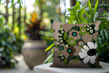 Maya Flower Reversible Indoor/Outdoor Square Pillow