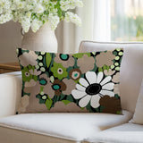Maya Flower Reversible Indoor/Outdoor Square Pillow