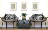 Maya Zebra Print Indoor/Outdoor Reversible Rectangular Pillow