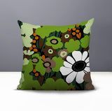 Maya Flower Reversible Indoor/Outdoor Square Pillow