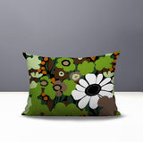 Maya Flower Reversible Indoor/Outdoor Rectangle Pillow