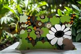 Maya Flower Reversible Indoor/Outdoor Square Pillow