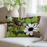 Maya Flower Reversible Indoor/Outdoor Rectangle Pillow