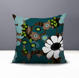 Maya Flower Reversible Indoor/Outdoor Square Pillow