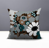 Maya Flower Reversible Indoor/Outdoor Square Pillow