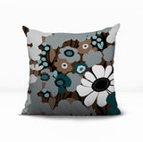 Maya Flower Reversible Indoor/Outdoor Square Pillow