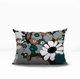 Maya Flower Reversible Indoor/Outdoor Rectangle Pillow