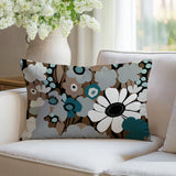 Maya Flower Reversible Indoor/Outdoor Rectangle Pillow