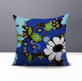 Maya Flower Reversible Indoor/Outdoor Square Pillow