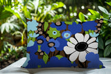 Maya Flower Reversible Indoor/Outdoor Rectangle Pillow