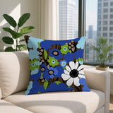 Maya Flower Reversible Indoor/Outdoor Square Pillow