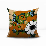 Maya Flower Reversible Indoor/Outdoor Square Pillow