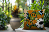 Maya Flower Reversible Indoor/Outdoor Square Pillow
