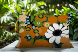 Maya Flower Reversible Indoor/Outdoor Rectangle Pillow