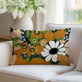 Maya Flower Reversible Indoor/Outdoor Rectangle Pillow