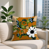 Maya Flower Reversible Indoor/Outdoor Square Pillow