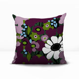 Maya Flower Reversible Indoor/Outdoor Square Pillow
